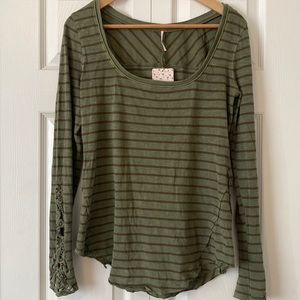 NWT Free People 100% Cotton Long Sleeve Shirt